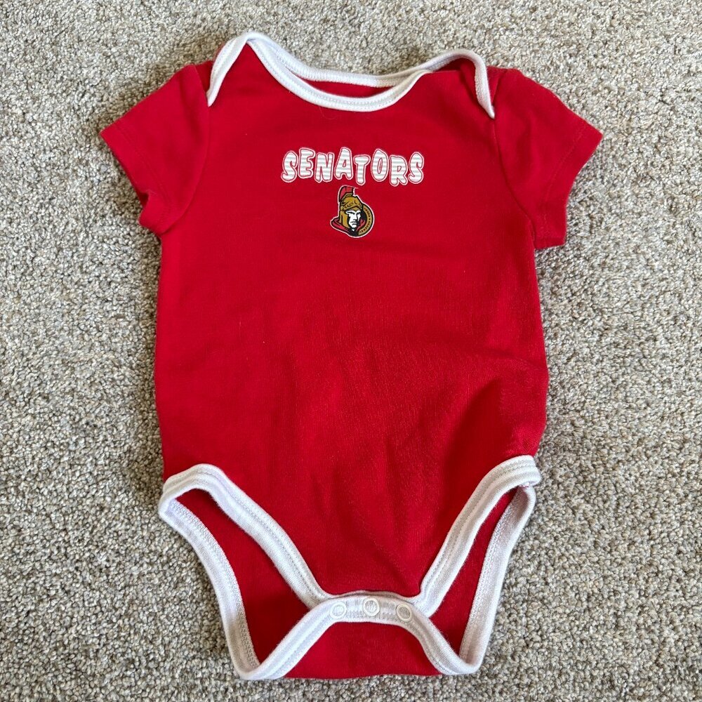 Ottawa Senators Baby 9 month Onsie Bodysuit Red